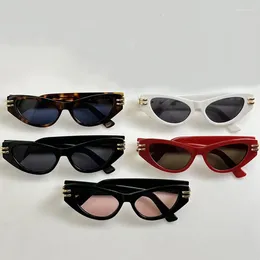 Sunglasses 2024 Fashion Retro Women's Cat Eyes Designer Men's And Summer Glasses UV400