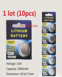 10pcs 1 lot CR2477 3V lithium li ion button cell battery liion CR 2477 3 Volt coin batteries 208f7341462