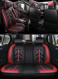 Universal Fit Car Accessories Interior Car Seat Covers Set For Sedan PU Leather Full Surround Design Adjustable Seats Covers For S7762274