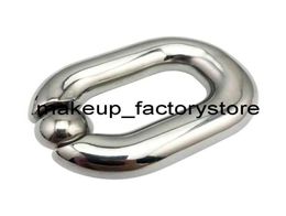 Massage 420g Stainless Steel Large Male Ball Scrotum Stretcher Metal Penis Lock Cock Ring Delay Ejaculation BDSM Sex Toy For Men4153434