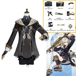 Hats Anime Game Genshin Impact Freminet Cosplay Costume Hat Outfit Carnival Uniform Halloween Party Clothing