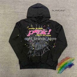 Puf baskı sp5der genç haydut 555 melek hoodie erkek kadın yüksek kaliteli ağır kumaş örümcek ağ sweatshirt pullover 895