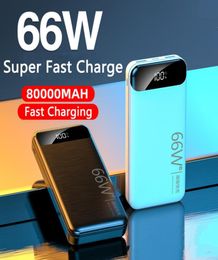 Quick Charge 80000mAh Power Bank for Huawei Laptop Powerbank Portable External Battery Fast Charger PD 66W For iPhone 12 Xiaomi6582252