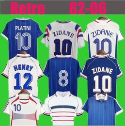 1998 french Retro Soccer jerseys 1982 84 86 88 90 96 98 00 02 04 06 MAILLOT HENRY ZIDANE DE FOOT REZEGUET Vieira Football shirt french Classic Vintage Jersey Sweatshirt 8