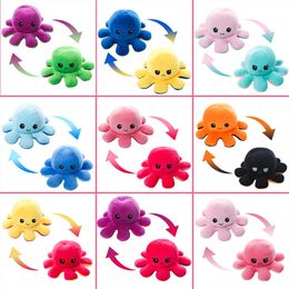 Internet celebrity new flipped octopus doll cute octopus plush toy wholesale cloth doll children's holiday gifts