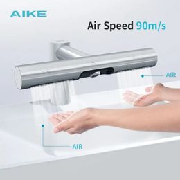 AIKE Automatic Air Hands Dryer Creative Washing and Drying 2 in 1 Design Tap Bathroom Faucet with Hand AK7120 240228