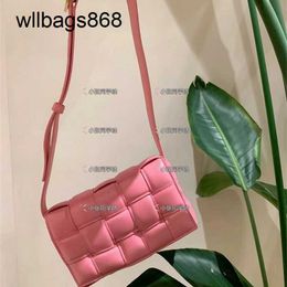 Bottegvenetas Cassette Top Bag Small Padded Crossbody Ribbon Pink Pillow Female Leather