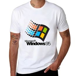 Windows 95 Small T-Shirt summer top Blouse oversized t shirts mens t shirts casual stylish 240307