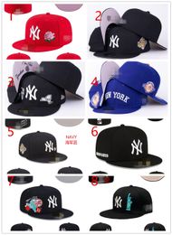 2024 Good Quality Fashion 36 Colours Classic Team Navy Blue Colour On Field Baseball Fitted Hats Street Hip Hop Sport York Full Closed Design NNYY Caps H5-3.15