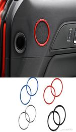 ABS Door Speaker Decoration Ring Covers Small For Ford Mustang 15 Interior Accessories6605528