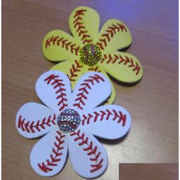 Cheerleading 100Pcs Softball Baseball Football Hair Bows Team Order Bk Listing Real Ball You Choose Color Drop Delivery Sports Outdo Dh0Qe