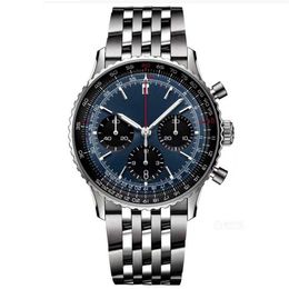 12% OFF watch Watch Mens Automatic 50mm Leather Strap Blue Black Sapphire Super luminous montre de luxe bb4