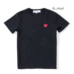 Comme Des Garcon Designer Brand Men's T-shirts Summer Mens T-shirts Cdgs Play T Shirt Commes Short Sleeve Womens Design Badge Garcons Embroidery Heart Red Love 921