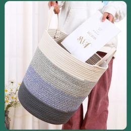 Baskets Laundry Basket Folding Laundry Clothes Hamper Storage Bag Cotton Linen Bucket Clothing Quilt Toy Large Capacity Organisers Home