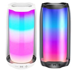 Portable Speakers LED Wireless Bluetooth Speaker With Colourful Light Outdoor Fm Radio Pluggable Card Mic Stereo Subwoofer8040276