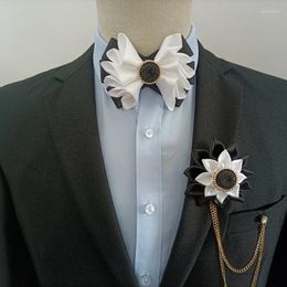 Bow Ties Original Jewelry Tie Set Men Women's Business Banquet Formal Shirt Wedding Collar Flower High-end Handmade Accessories Gifts