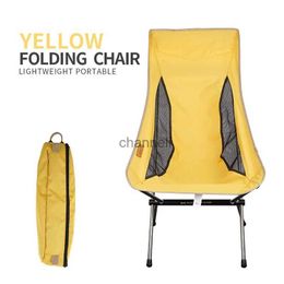 Camp Furniture Outdoor Folding Chair Portable Camping Chair Widened Ultra Light Aluminium Alloy Leisure Beach Fishing Breathable Garden Chair YQ240315