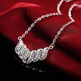 Pendant Necklaces Charms Silver Colour Necklace Jewellery Crystal Men Women Lady Fashion Wedding