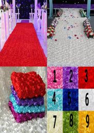 Purple 3D Rose Petal Wedding Table Decorations Background Wedding Favors Red Carpet Aisle Runner For Wedding Party Decoration Supp1965514