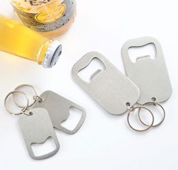 Creative stainless steel bottle opener simple and stylish soda drink jam bottle opener key chain beer bottle opener T52027380306