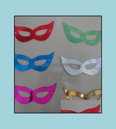 Masks Festive Party Supplies laser Cardboard Creative Dance Half Face Glyptostrobus Mti Colour Eye Vizard Mask Factory Direct Sa2564647