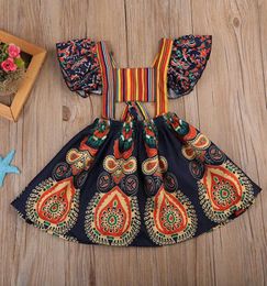 Kids Baby Girls Princess Dress Backless Party Pageant Boho Floral Dresses Size 26T4159801
