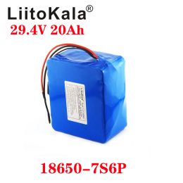 LiitoKala 29.4V 20AH 18650 3000mah 7S6P 24V 250W 350W 500W 750W Ebike battery electric bicycle battery 24V 20ah lithium battery