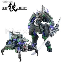 Transformation toys Robots 9.8cm Iron Factory Transformation Robot Action Figure IF EX-46M Mukurokumoki Bonzaitron Samurai Anime Model Toy Free Shipping yq240315