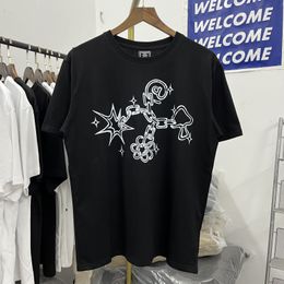 2024SS T Shirt Men Women High Quality Heavy Fabric Letters Tee Short Sleee T-shirts