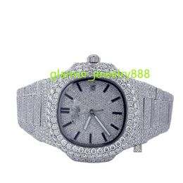 2024 model diamond watch for men and women VVS Moissanite diamond Hip Hop Watch diamond watch with unique design with best price