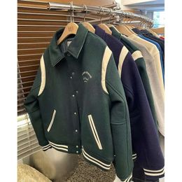 OEM Wholesale Blank Jackets High Quality Wool Custom Bomber Baseball Jacket For Unisex 90