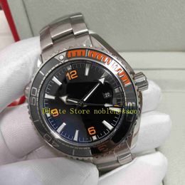 5 Color Real Po Cal 8900 Watch Men's Top Quality Black Dial 600M Orange Ceramic Bezel Stainless Steel Bracelet Mens Sport 221u