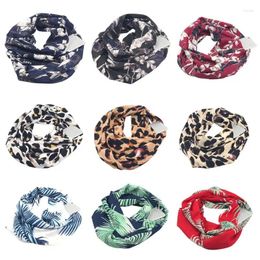 Scarves Womens 180x50cm Double Layer Zipper Pocket For Infinity Loop Scarf Blendi