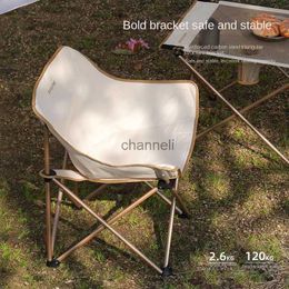 Camp Furniture SunnyFeel Mountain Casual Outdoor Camping Moon Chair Leisure Chair Portable Lightweight Folding Chair YQ240315