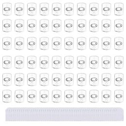 Rails 60pcs Multifunctional Invisible Storage For String Light Hanging Clip Decorating Hook Reusable Wall Mount Adhesive Mini Clear