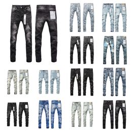 purple jeans womens designer jeans for mens high quality brand jeans ripped slim fit motorcycle bikers pants for men fashion men's design streetwear slim jeans