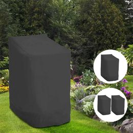 Chair Covers Stacked Chair Dust Cover Storage Bag Outdoor Garden Patio Furniture Protector High Quality Waterproof Dustproof Chair Organiser L240315