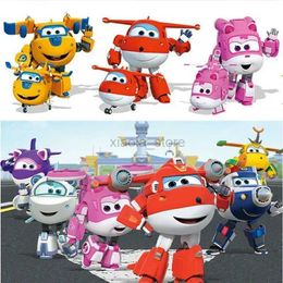 Transformation toys Robots Super Wings figurines Robot transforming Jett stunned Donnie animation Aeroplane toys Christmas gifts for kids 2400315