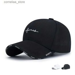 Ball Caps Unisex Casual Letter Embroidered Baseball Cap For Men Outdoor Sun Protection Trucker Hat Hio-Hop Cap SnapbackY240315