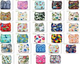 Mix Order 3 Pieces Whole Baby Reusable Cloth Diapers Cover Wrap Cartoon Print new born Nappy Changing Size6947533