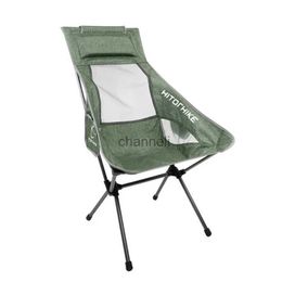 Camp Furniture Outdoor Moon Chair Lightweight Fishing Camping BBQ Chairs Portable Folding Extended Hiking Seat Garden Ultralight YQ240315