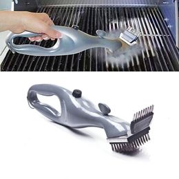 Kitchen Brush Cleaning Gadget Steam Stain Cleaner Scraper Portable es Grill Tools Removal Barbecue 240308