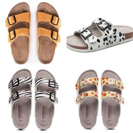 Men's and Women's Summer Buckle Adjustable Flat Heel Sandals Whiteqo Designer High Quality Fashion Slippers Printed Waterproof Beach Fashion Sports Slippers GAI