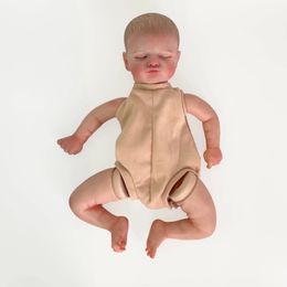 NPK 19inch born Baby Reborn Doll Kit Rosalie Lifelike Soft Touch Already Painted Unfinished Parts 240304
