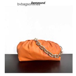 Luxury Bottegs Venets Pouch Bag Genuine Leather Cloud Chain 2024 New Dumpling Soft Underarm Tide with Original 1:1 Logo