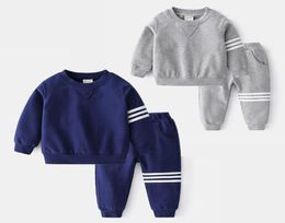 Baby Boys and Girls Suit Brand Tracksuits 2 Kids Clothing Set Sell Fashion Spring Autumn Children039s Dresses Long Sleeve1112627