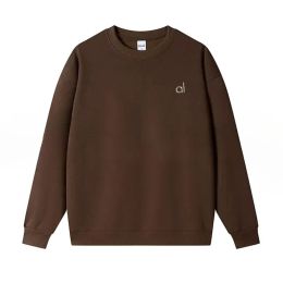 Al yoga gece yarısı yeşil siyah beyaz kırmızı pembe mavi sıcak sweatshirt gümüş 3D logo üzerinde göğüs gevşek ter giyim unisex rahat ter, kadın spor giyim kapüşonları