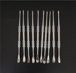 Silver SS Wax Dab Tool Stainless Steel Dabber Tools For smoking accessories Waxes Dry Herb Tobacco Rig9962195