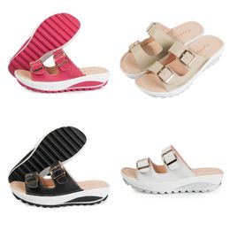 Designer Sandal Slipper Slides Shoes Men Women Buckle Classics Men Fashion Sandal sizes35-42 GAI Fashions Floral Slipper black whites