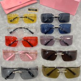 mui mui Luxury sunglasses designer Top for men and woman glasses frame vintage metal Summer Sun Glasses Outdoor Recreation Sports Cycling Eyeglasses with LOGO box